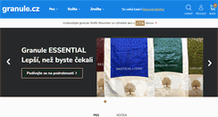Desktop Screenshot of granule.cz